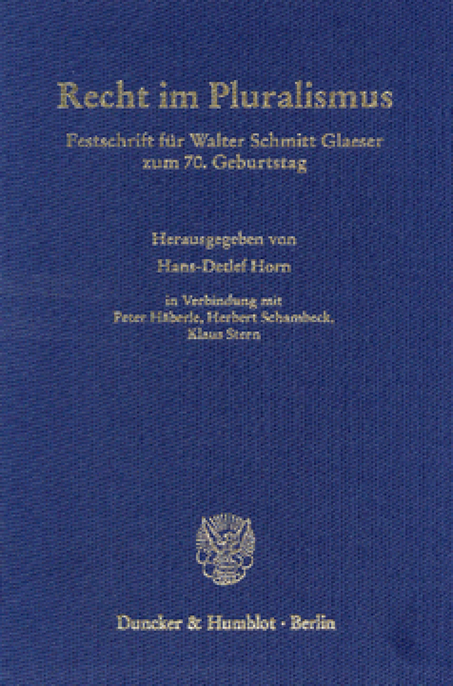 Recht im Pluralismus