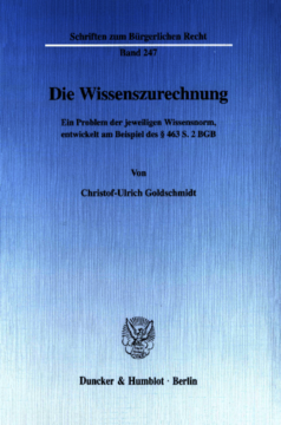 Die Wissenszurechnung