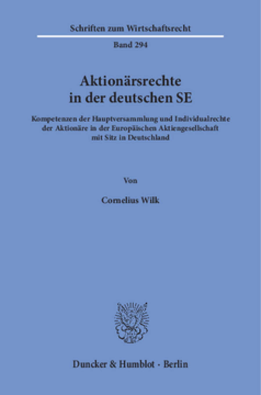 Aktionärsrechte in der deutschen SE
