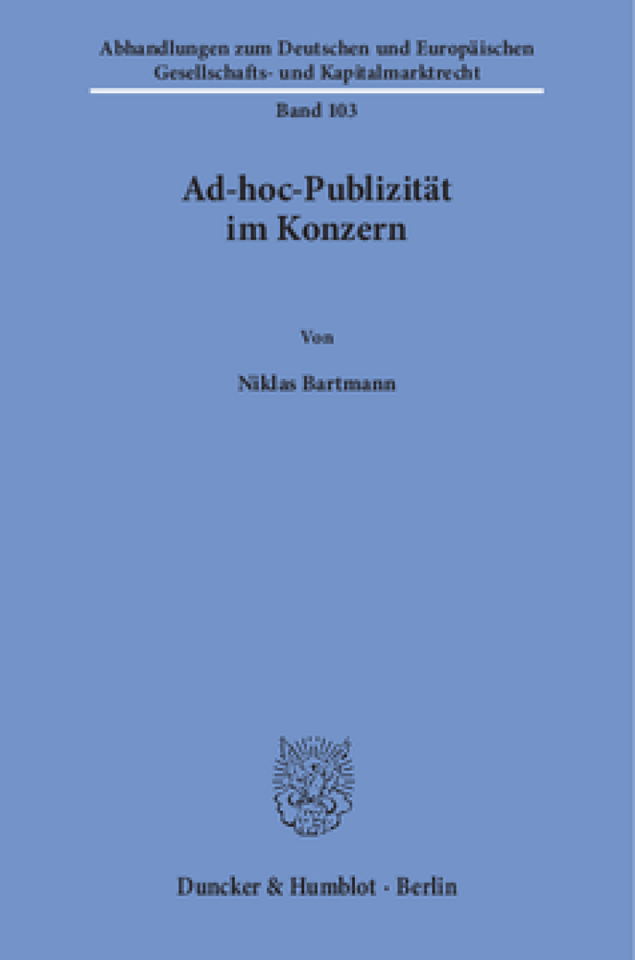 Ad-hoc-Publizität im Konzern