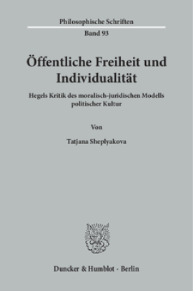 Öffentliche Freiheit und Individualität