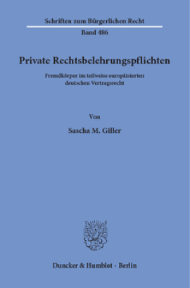 Private Rechtsbelehrungspflichten