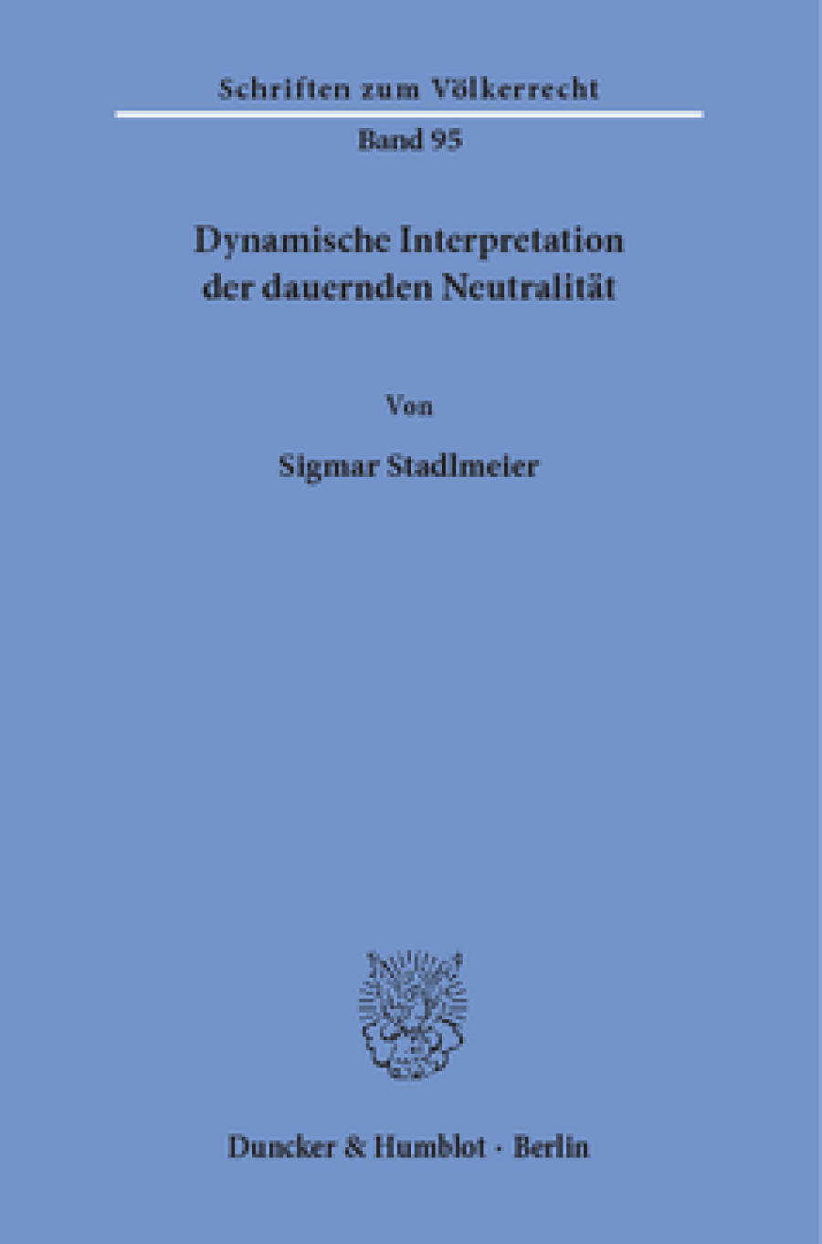 Dynamische Interpretation der dauernden Neutralität