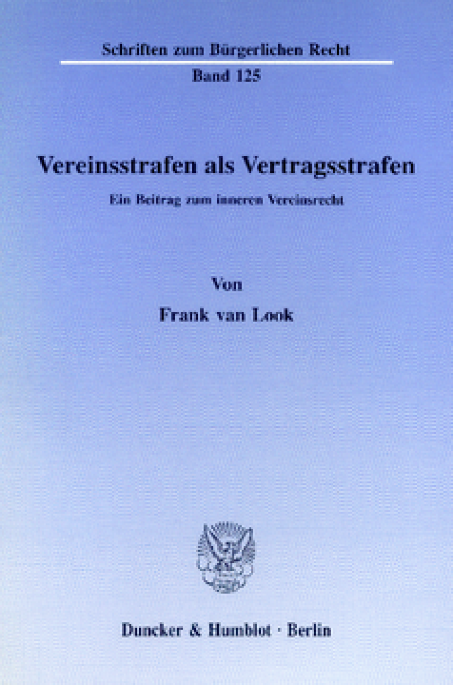 Vereinsstrafen als Vertragsstrafen