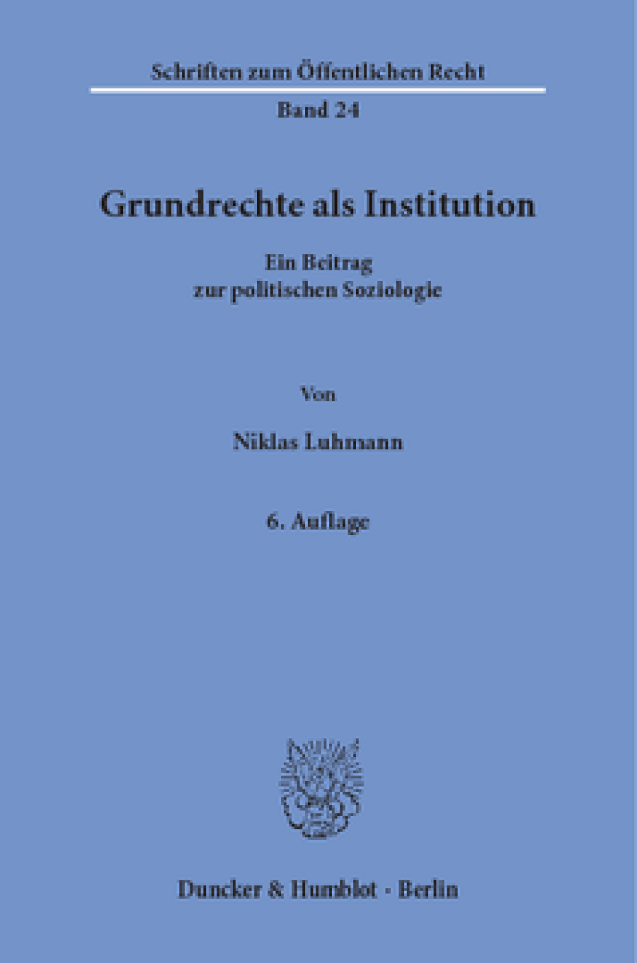 Grundrechte als Institution