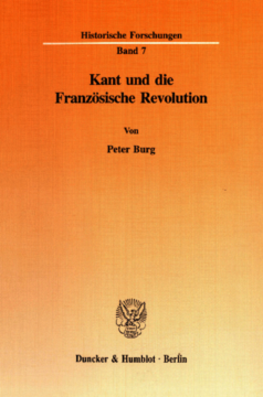 Kant und die Französische Revolution