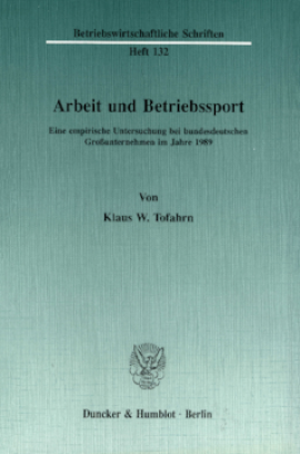 Arbeit und Betriebssport