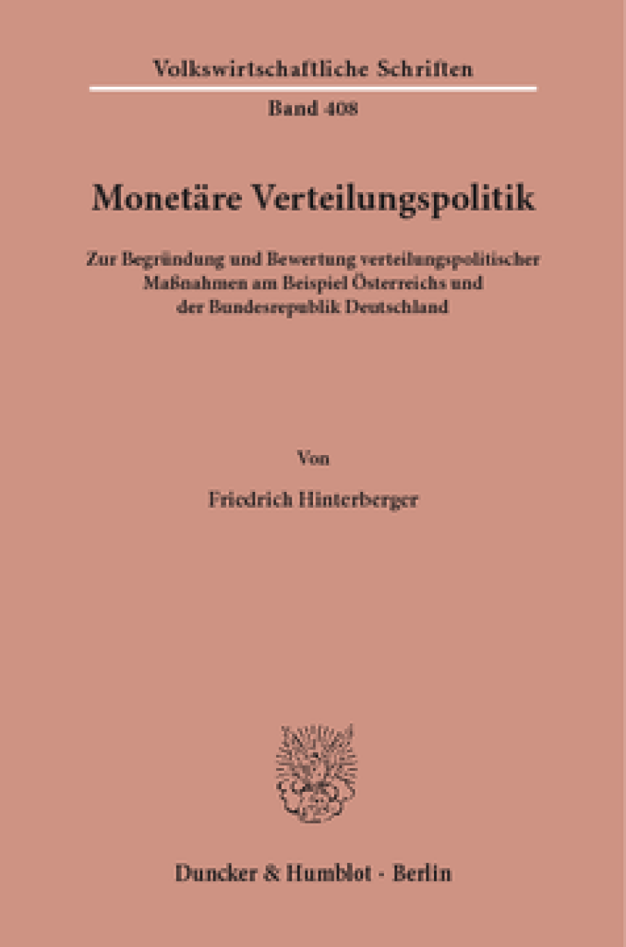 Monetäre Verteilungspolitik