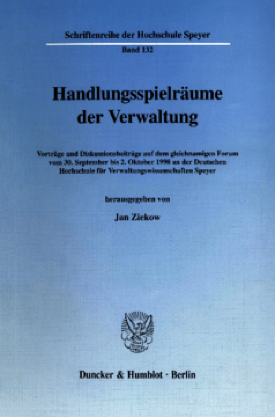 Handlungsspielräume der Verwaltung