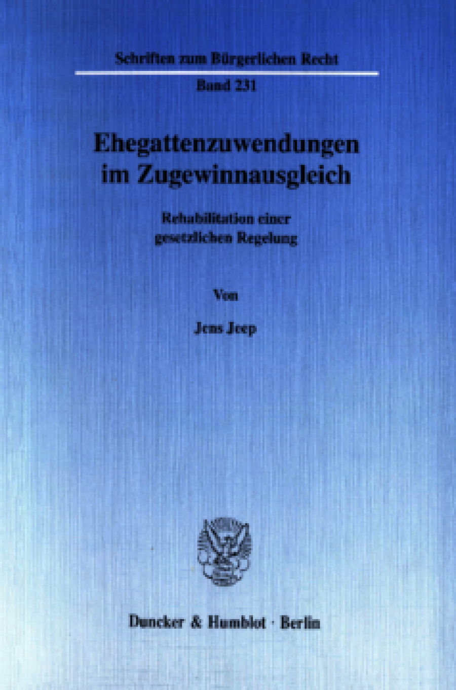 Ehegattenzuwendungen im Zugewinnausgleich