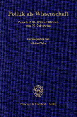 Politik als Wissenschaft