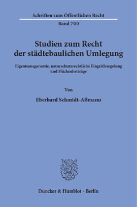 Studien zum Recht der städtebaulichen Umlegung