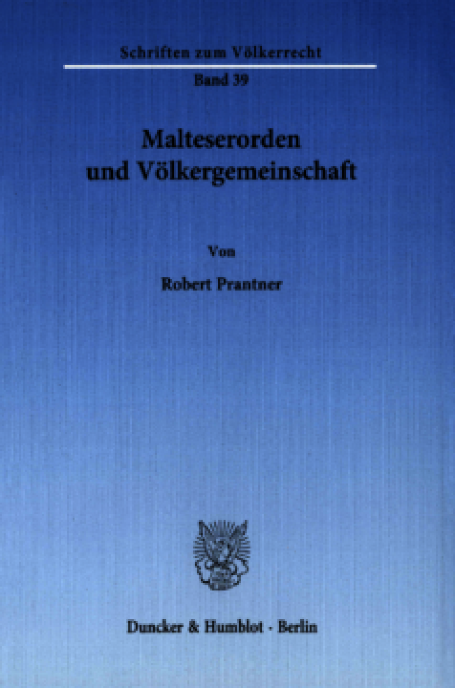 Malteserorden und Völkergemeinschaft