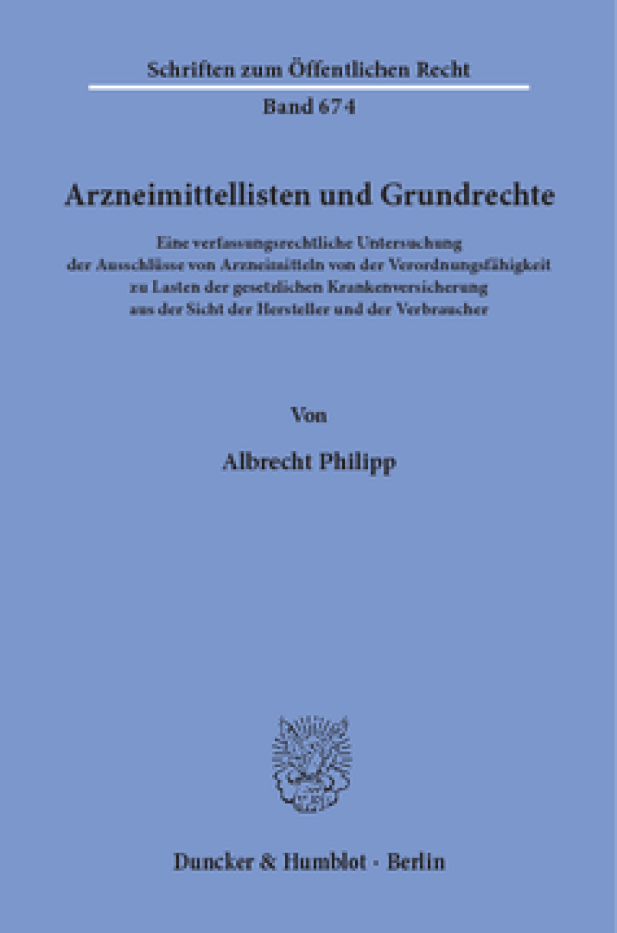 Arzneimittellisten und Grundrechte