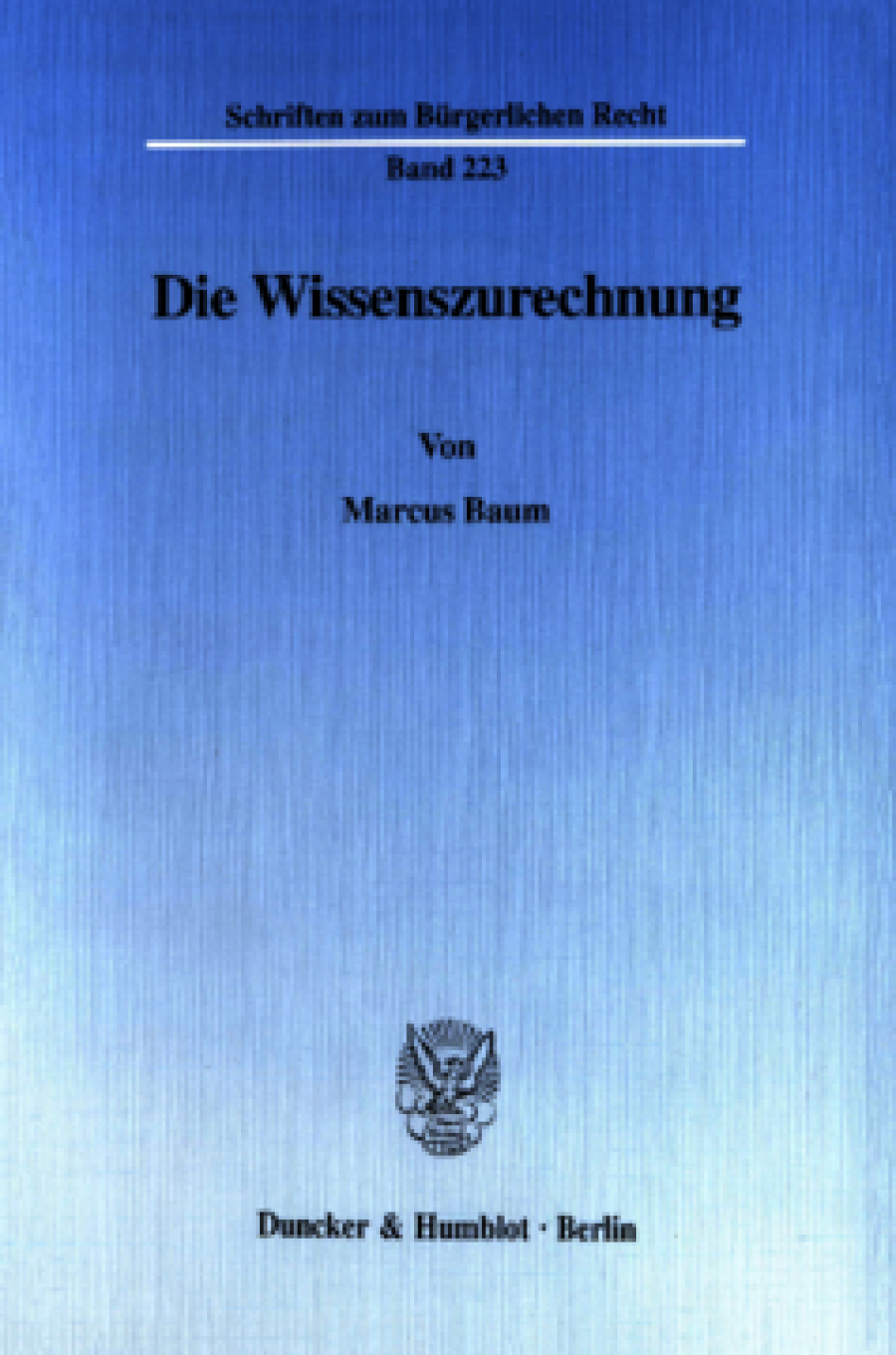 Die Wissenszurechnung