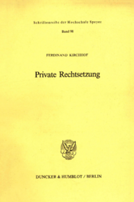 Private Rechtsetzung