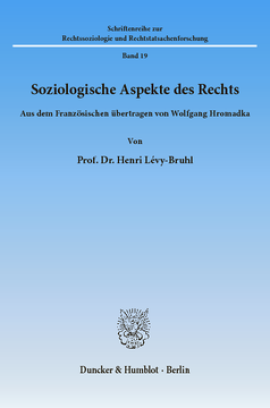 Soziologische Aspekte des Rechts