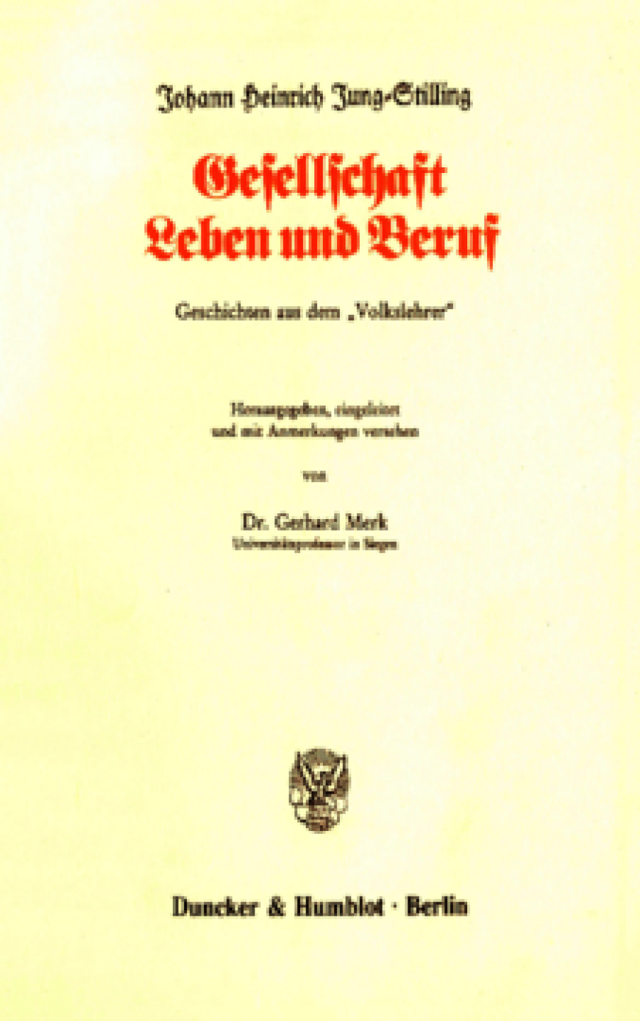 Gesellschaft, Leben und Beruf