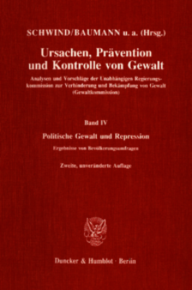 Ursachen, Prävention und Kontrolle von Gewalt