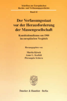 Der Verfassungsstaat vor der Herausforderung der Massengesellschaft