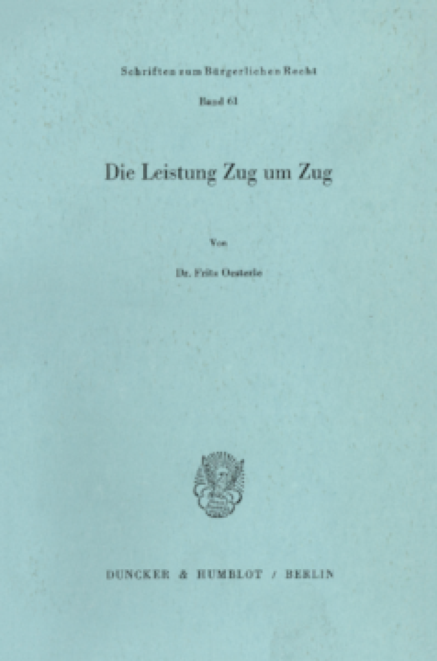 Die Leistung Zug um Zug