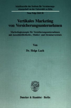 Vertikales Marketing von Versicherungsunternehmen