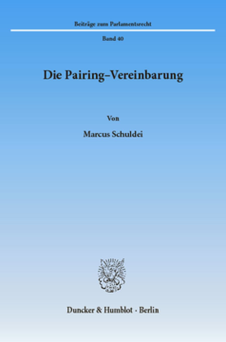 Die Pairing-Vereinbarung