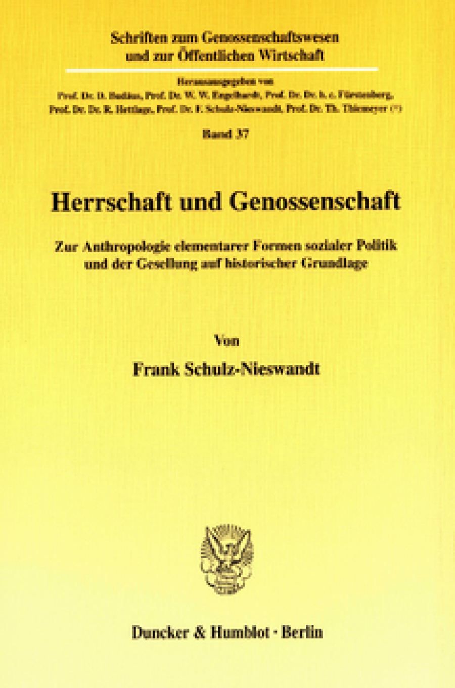 Herrschaft und Genossenschaft