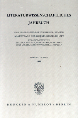 Literaturwissenschaftliches Jahrbuch