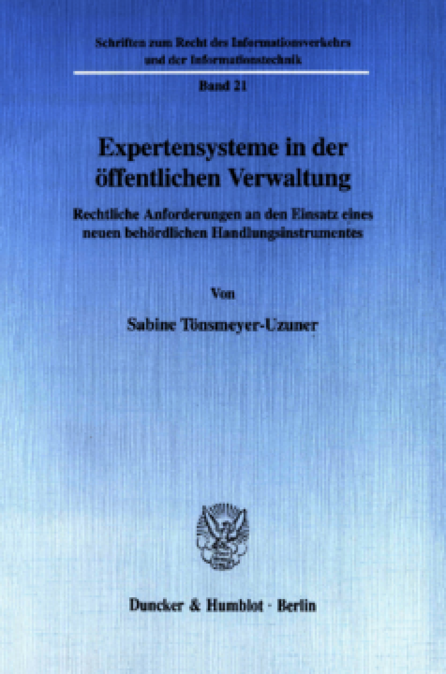 Expertensysteme in der öffentlichen Verwaltung