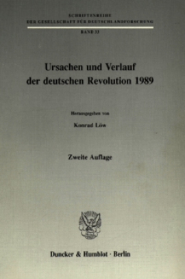 Ursachen und Verlauf der deutschen Revolution 1989
