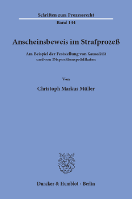 Anscheinsbeweis im Strafprozeß