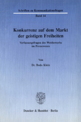 Konkurrenz auf dem Markt der geistigen Freiheiten