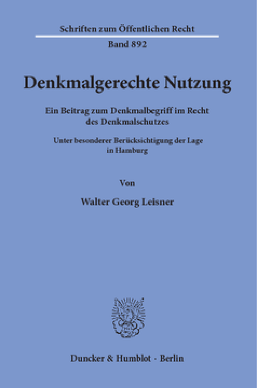 Denkmalgerechte Nutzung