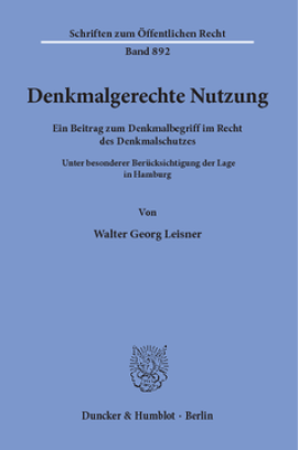 Denkmalgerechte Nutzung