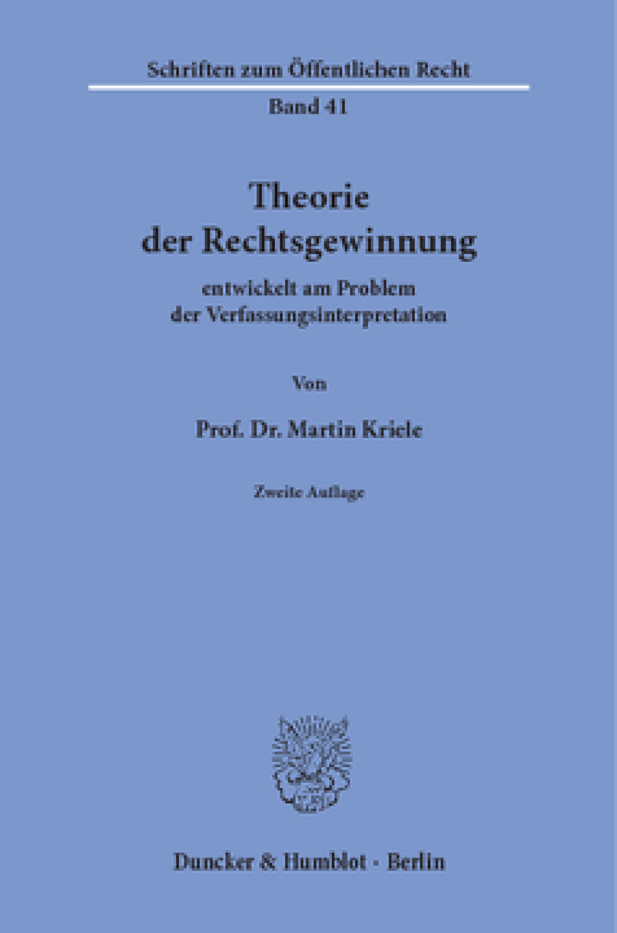 Theorie der Rechtsgewinnung