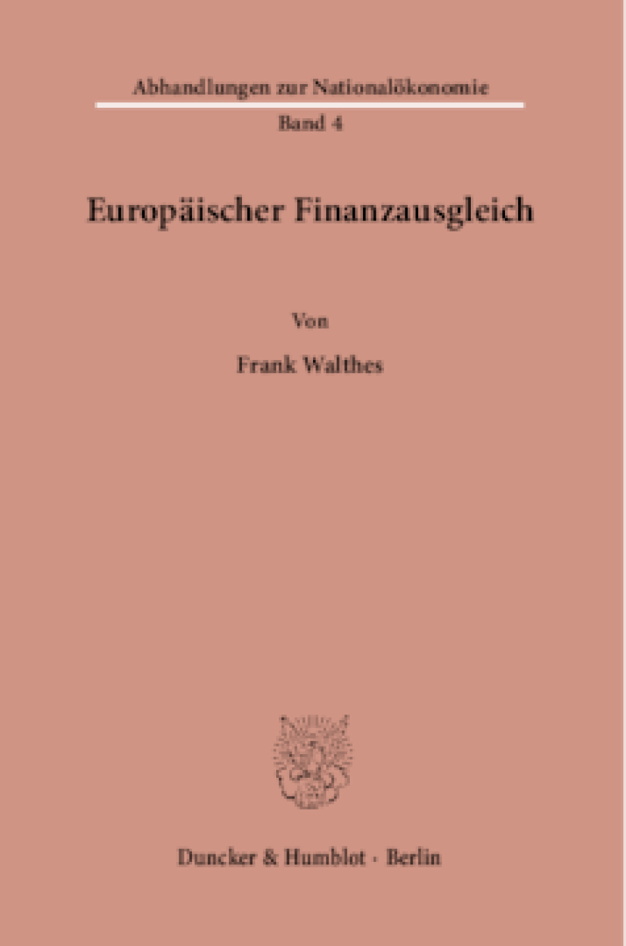 Europäischer Finanzausgleich