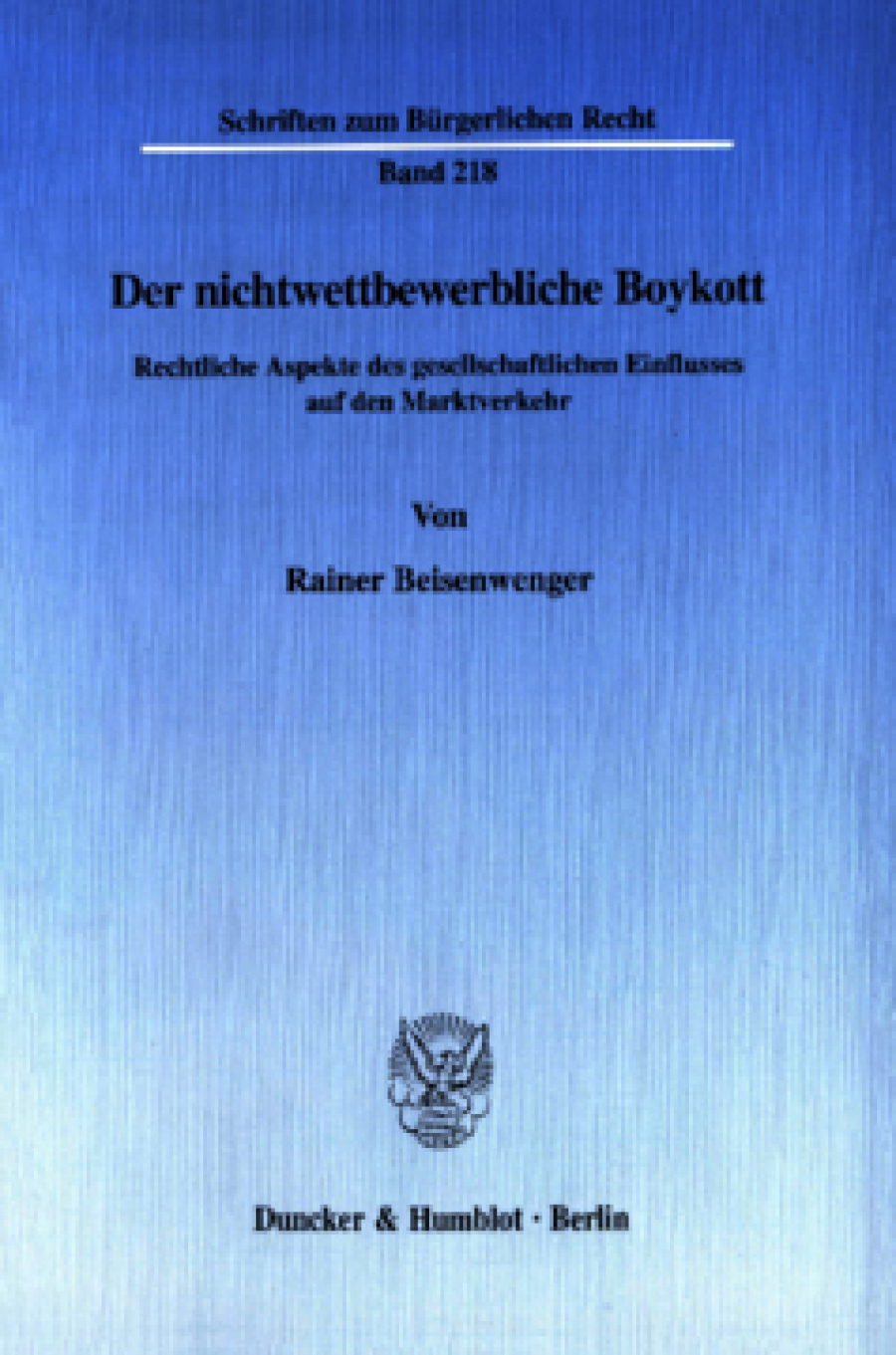 Der nichtwettbewerbliche Boykott