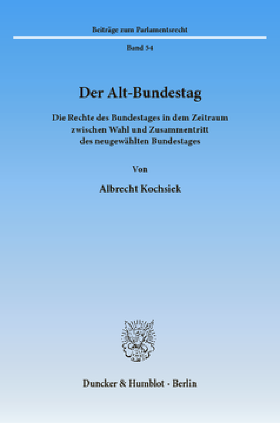 Der Alt-Bundestag