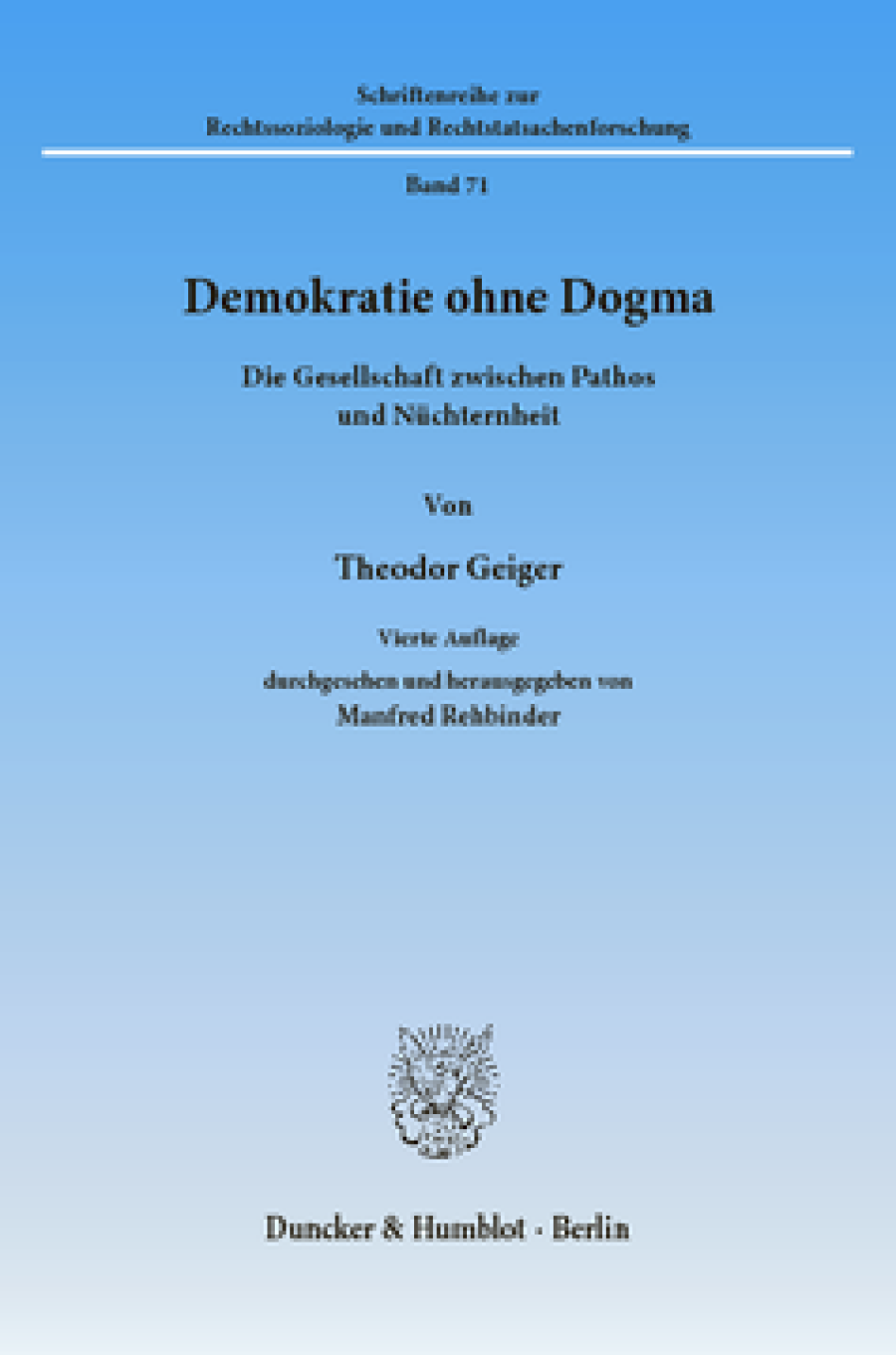 Demokratie ohne Dogma