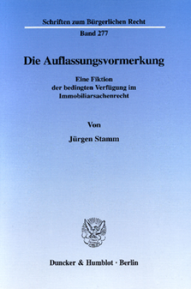 Die Auflassungsvormerkung