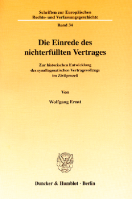 Die Einrede des nichterfüllten Vertrages