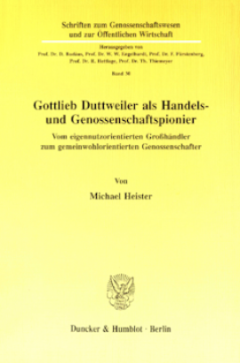 Gottlieb Duttweiler als Handels- und Genossenschaftspionier