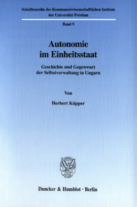 Autonomie im Einheitsstaat