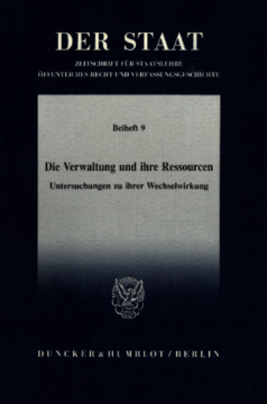 Die Verwaltung und ihre Ressourcen