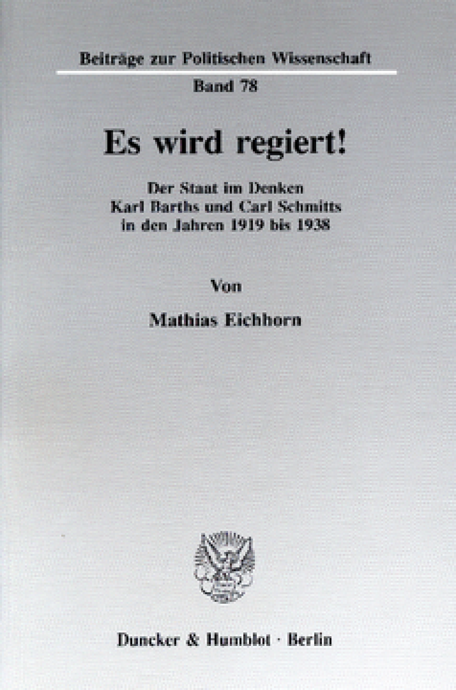 Es wird regiert!