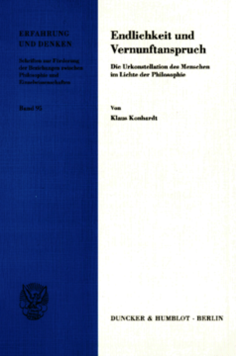 Endlichkeit und Vernunftanspruch