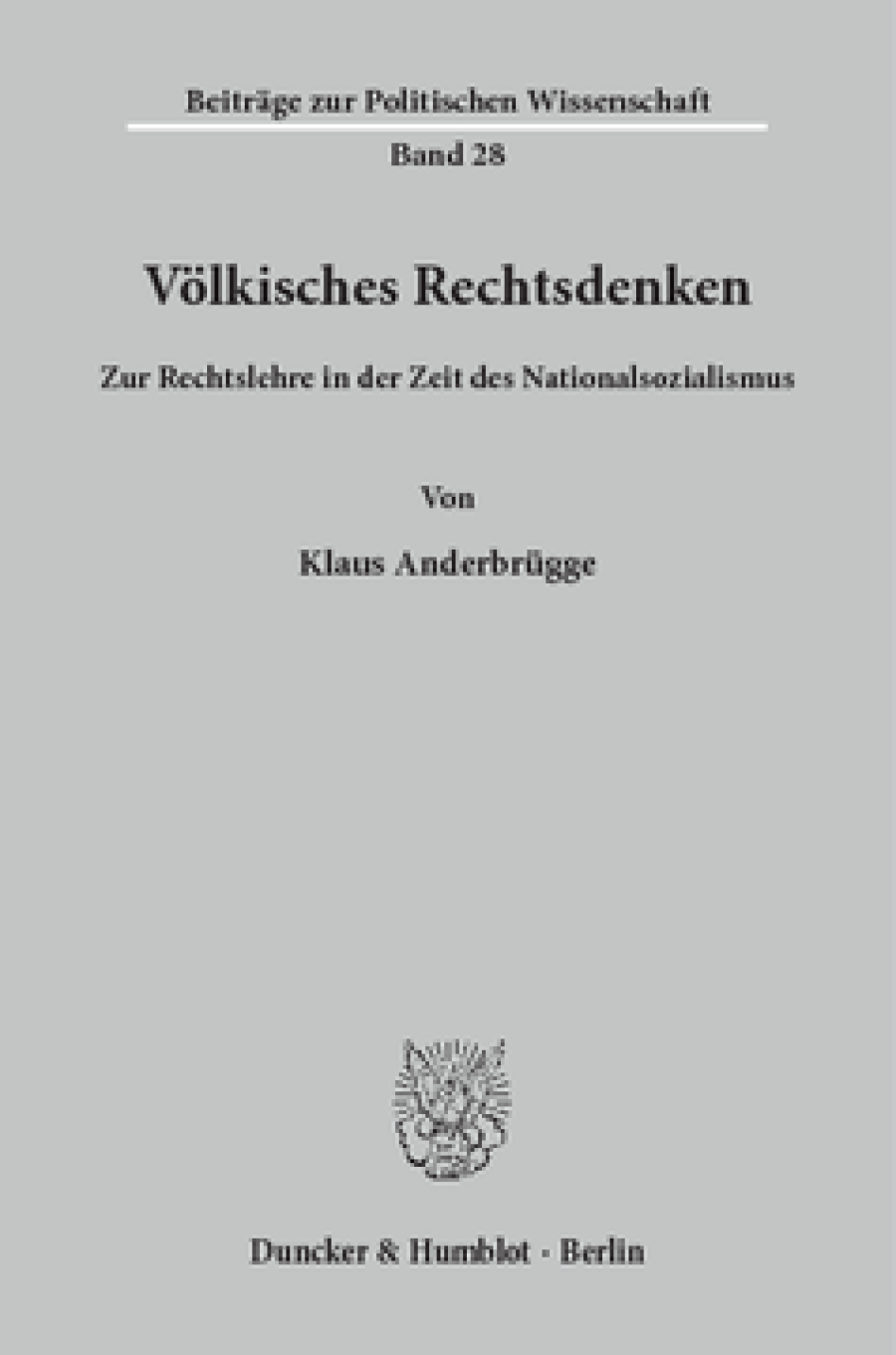 Völkisches Rechtsdenken