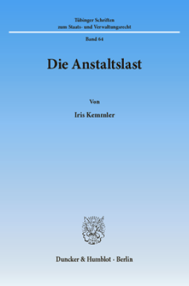 Die Anstaltslast