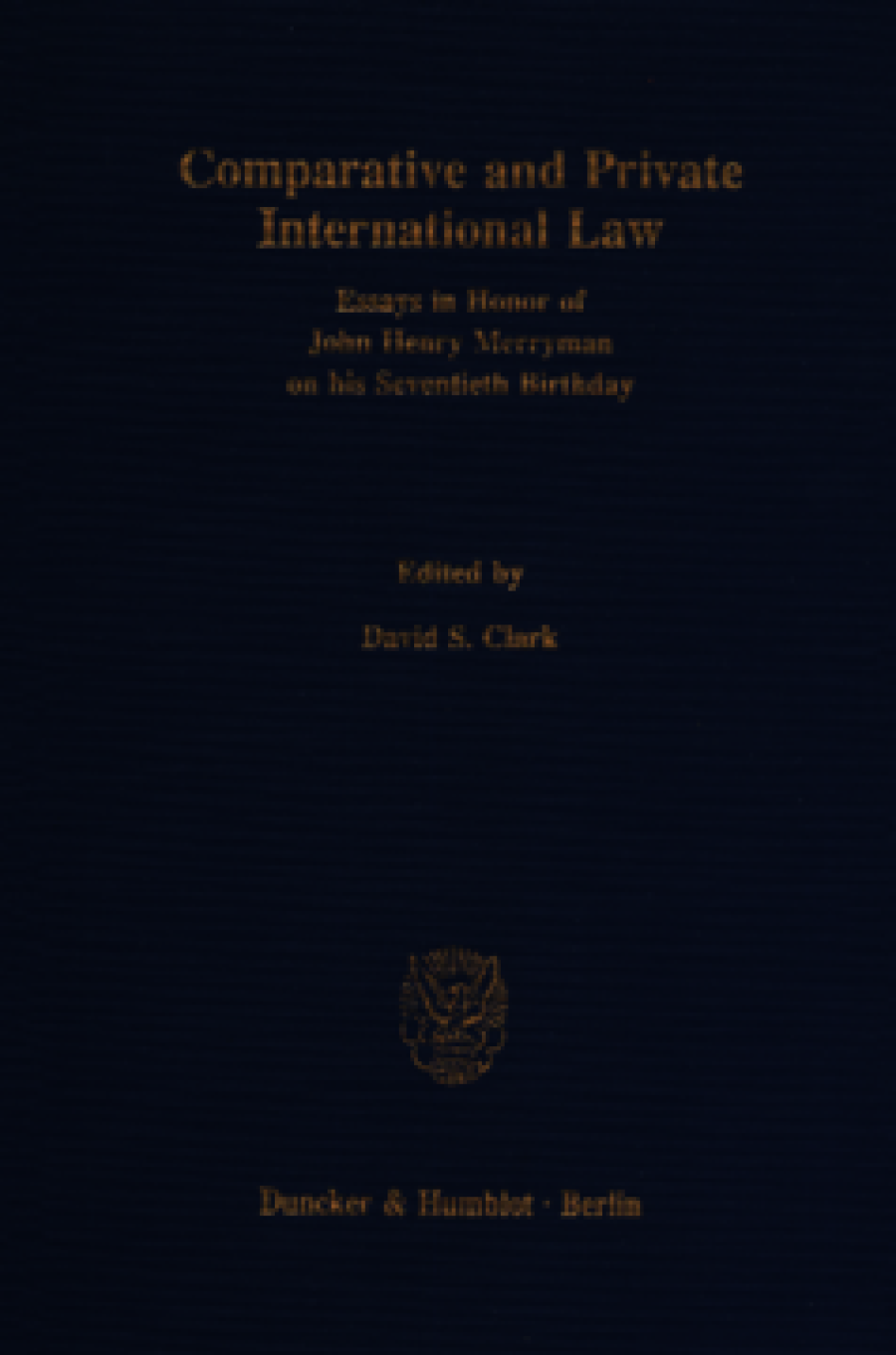Comparative and Private International Law